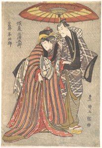 Attori Kabuki: Bando Mitsugoro e Iwai Hanshiro da Utagawa Toyokuni I