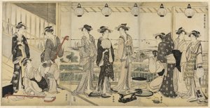 Le quattro stagioni nel sud (Minami Shiki): Scena estiva da Utagawa Toyokuni I