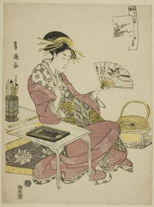 Il quarto mese (Shi gatsu), dalla serie "I dodici mesi alla moda (Furyu junikagetsu)"