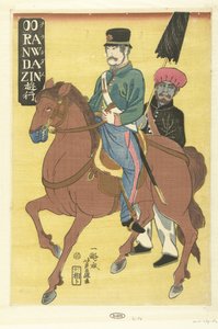 Olandese itinerante da Utagawa Yoshifuji