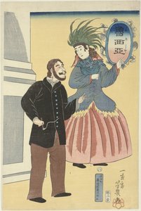 Coppia russa da Utagawa Yoshiiku