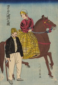 Americani in gita da Utagawa Yoshikazu