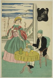 Francese (Furansu) da Utagawa Yoshikazu