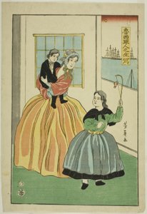 Russi disegnati dal vivo (Oroshiajin no sho utsushi) da Utagawa Yoshikazu