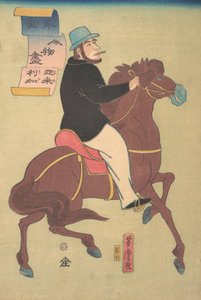 Cavaliere americano da Utagawa Yoshitora