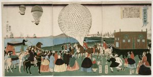 Mongolfiera in America, pub. 1865