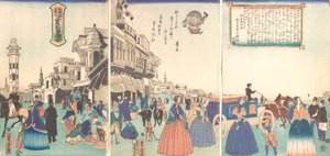 Città di Washington in America da Utagawa Yoshitora