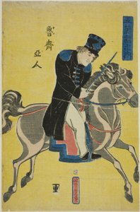 Russo, dalla serie "Gente delle cinque nazioni" da Utagawa Yoshitora