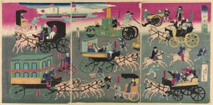 Veicoli per le strade di Tokyo (Tokyo orai kuruma zukushi)