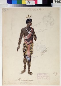 Disegno di costume per l
