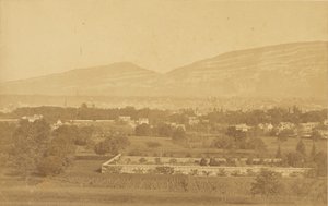 Ginevra, vista generale, dal Petit-Saconnex da V. Muzet