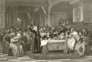 Colombo davanti a Isabella (incisione)