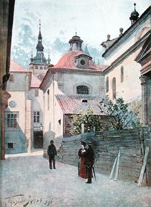 Jirska Ulice, Praga, illustrazione da 