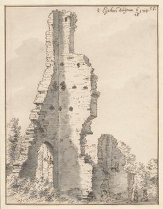La rovina della chiesa di Eik en Duinen vicino a L