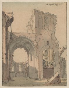La rovina della Grote Kerk a Grave