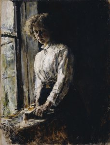 Alla finestra. Ritratto di Olga Fyodorovna Trubnikova, 1886