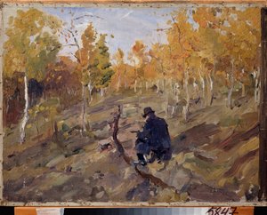 Konstantin Korovin al lavoro da Valentin Aleksandrovich Serov