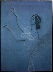 La ballerina Anna Pavlova nel balletto Les Sylphides (dettaglio)