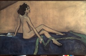 Ritratto della ballerina Ida Rubinstein da Valentin Aleksandrovich Serov