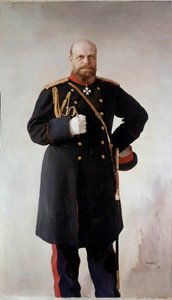 Ritratto a figura intera di Alessandro III (1845-1895), imperatore di Russia (dettaglio)