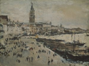 La riva degli Schiavoni a Venezia da Valentin Aleksandrovich Serov