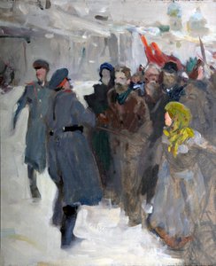 Dimostrazione rivoluzionaria da Valentin Alexandrovich Serov