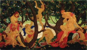 Raccolta di mele, 1917
