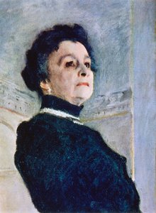 Ritratto di Maria Nikolayevna Yermolova (dettaglio) da Valentin Serov