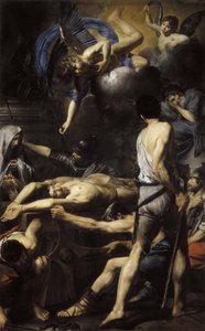 Il martirio dei santi Processo e Martiniano, 1629 da Valentin de Boullogne