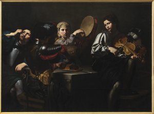 Musicisti e soldati da Valentin de Boulogne