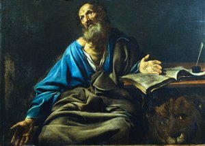 San Marco Evangelista, c1611-1632 da Valentin de Boulogne