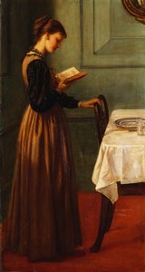 Studio di una ragazza che legge da Valentine Cameron Prinsep