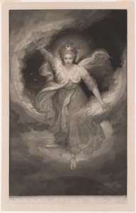 Georgiana duchessa del Devonshire, ritratto di Cynthia da "La regina delle fate" di Spenser da Valentine Green