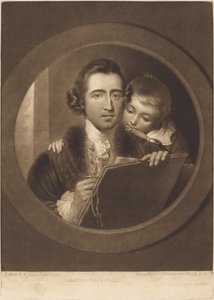 Benjamin West, Esqr R.A. e suo figlio RI West da Valentine Green after Benjamin West