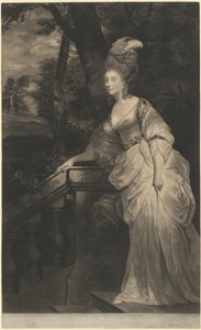 Georgiana (Spencer), Duchessa del Devonshire da Valentine Green after Sir Joshua Reynolds