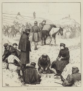 La guerra in Spagna, il re Alfonso che fa colazione con il suo staff da Valentine Walter Lewis Bromley