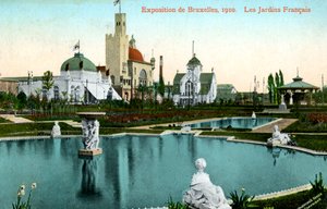 Il Giardino Francese, Esposizione Universale, Bruxelles, Belgio, 1910