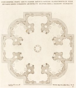 Piantina della chiesa di San Giovanni Battista