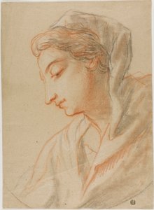 Busto di profilo di donna