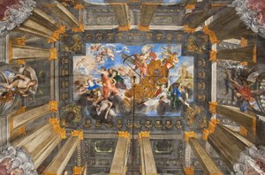 Il Carro del Sole, soffitto della Sala del Tempo Carro da Valerio Castello