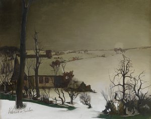 Paesaggio invernale al mattino da Valerius de Saedeleer