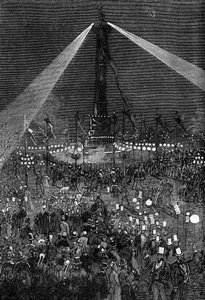 Illuminazione di Place de la Bastille a Parigi da Valnay Pere et fils