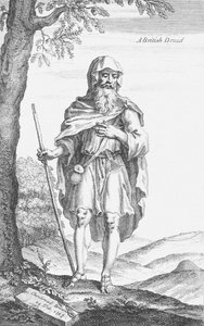 Un druido britannico di Stonehenge di William Stukeley, 1723 da Van Der Gucht