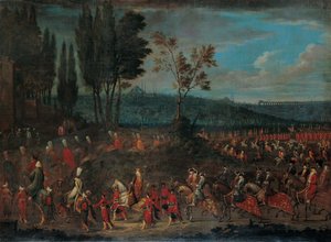 Il corteo ambasciatoriale, anni 1720 da Vanmour