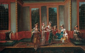 Donne che bevono caffè, 1720s