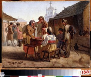 Un venditore ambulante di Kvas da Vasili Efimovich Kallistov