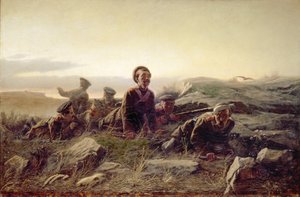 Plastuns a Sebastopoli, 1874 da Vasili Grigorevich Perov