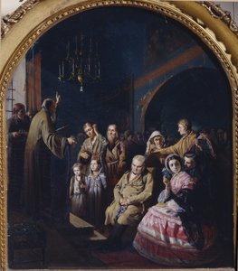 Predica in un villaggio da Vasili Grigorevich Perov