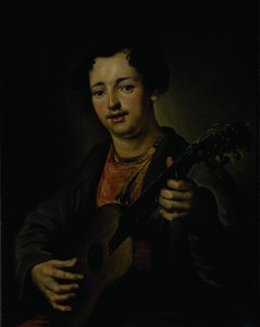 Il chitarrista, 1850s da Vasili Grigorevich Perov