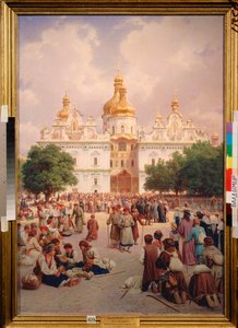 Davanti al monastero delle Grotte a Kiev da Vasili Petrovich Vereschagin